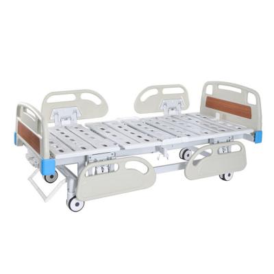 Adjustable manual hospital bed